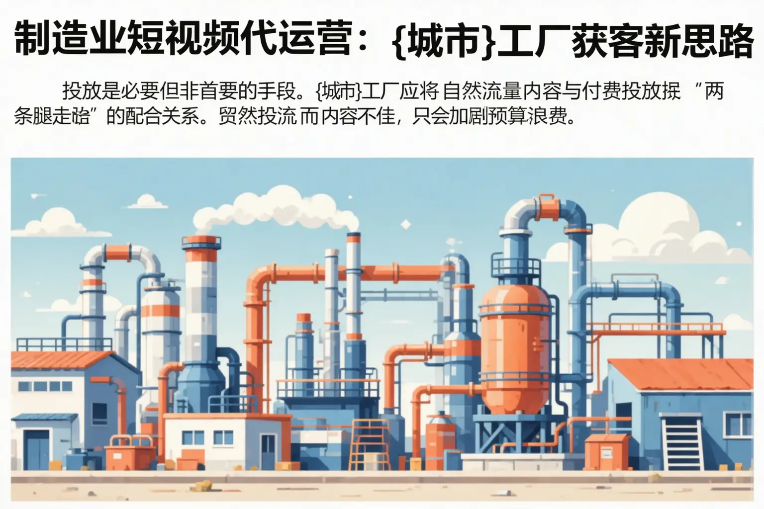 制造业短视频代运营:友谊工厂获客新思路